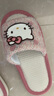 果殼（Gukoo）拖鞋女春夏HelloKitty聯(lián)名新款平底女士居家亞麻拖鞋 HelloKitty拖鞋 40-41 曬單實(shí)拍圖