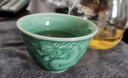 德化陶瓷中國風(fēng)梅子青釉浮雕龍紋青瓷主人杯品茗杯茶杯單杯 青色 125ml 1只 2個(gè) 曬單實(shí)拍圖