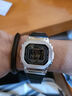卡西歐（CASIO）【送禮物】男表G-SHOCK東京暮色小方塊金銀磚太陽(yáng)能運動(dòng)電子腕表 GMW-B5000-1神秘銀膠-人氣推薦 曬單實(shí)拍圖