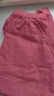 無(wú)印良品（MUJI）女式 麻 寬版褲  褲子女款早秋款寬松休閑褲 女裝 BE1SKC4A 煙熏粉色 XL （165/74A） 曬單實(shí)拍圖