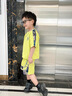 G.DUCKKIDS小黃鴨童裝男童夏季套裝短袖t恤夏裝兒童衣服寶寶夏天男孩體恤 淺綠色套裝 110 (建議98-105cm 3-4周歲） 曬單實拍圖