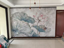 新福壁海 來圖定制壁畫 門店diy墻布畫展廳墻紙定做客廳背景墻壁紙訂制打印3d新福壁海 無縫8d水晶布 曬單實(shí)拍圖