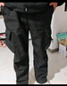 Homlean美式機能傘兵工裝褲男秋冬加絨保暖闊腿休閑加厚長(cháng)褲S6603黑色3XL 曬單實(shí)拍圖