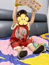 優(yōu)奇男寶寶夏裝套裝中式薄款紅色滿月百天一周歲禮服夏季抓周嬰兒衣服 國風(fēng)套裝【不含配飾】 90 曬單實拍圖