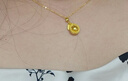 CRD克徠帝黃金項鏈轉(zhuǎn)運金珠套鏈5G工藝足金999空心送女友七夕禮物 6.5克 曬單實拍圖