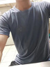 JASONWOOD官方正品高端品牌短袖t恤男士夏季新款純色刺繡半袖中年上衣男裝 高檔碳灰【現(xiàn)貨速達(dá)】 3XL 建議【155-170斤】 曬單實(shí)拍圖