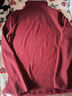 莫央羊毛桑蠶絲打底衫女2025秋冬新款半高領(lǐng)保暖加絨加厚內搭洋氣上衣 安可拉紅 XL 建議115-125 斤 曬單實(shí)拍圖