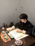 莫代爾新中式國風(fēng)西裝整套男款痞帥訂婚穿搭西服禮服墊肩盤扣唐裝中山裝 三件套【黑色西服+黑色T恤+黑色 2XL 150-165斤可穿 曬單實(shí)拍圖