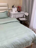 Lady Laura富安娜出品新款輕奢四件套簡(jiǎn)約加厚磨毛全棉感100純棉被套床單定 新款加厚磨毛*青*送精品包裝 床單款 適用1.8m床四件套*被套2x2.3m 曬單實(shí)拍圖
