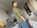 吉普（JEEP）外套男士春秋季沖鋒夾克工裝男裝休閑潮流連帽上衣服 軍綠色 XL 曬單實拍圖