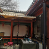 野人谷戶(hù)外遮陽(yáng)傘庭院小型太陽(yáng)傘靠墻半邊傘露天陽(yáng)臺長(cháng)方形側立傘花園傘 半方形卡其色+40斤注水底座 曬單實(shí)拍圖