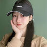 李寧（LI-NING）帽子跑步空頂帽女羽毛網(wǎng)球遮陽帽戶外運動防曬帽男登山馬拉松速干 黑色【反光logo-輕盈透氣】 曬單實拍圖
