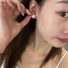 瑪薩皇冠（MazaHonguan）雪花耳釘莫桑石足銀女2025年新款輕奢小眾設計耳飾生日禮物送女友 母親節(jié)禮物【莫桑石】星芒雪花耳釘 曬單實拍圖