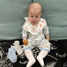 南律春季無(wú)骨嬰兒襪子新生兒襪可愛(ài)寶寶中筒襪嬰幼兒襪兒童襪子1-3歲 小熊款 3雙 6-12月 (S) 曬單實(shí)拍圖