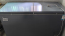 美的（Midea）單溫/雙溫家商兩用冰柜冷凍冷藏臥式頂冰柜小型冰箱節能低音冷柜減霜內膽/灰/白 210L 雙溫BCD-210DKEM(E)鈦鋼灰 曬單實(shí)拍圖