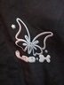 Lee25春夏新品標(biāo)準(zhǔn)版圓領(lǐng)蝴蝶圖案印花女短袖T恤休閑LWT0098704LE 黑色 M 曬單實(shí)拍圖