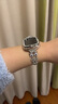 炫戴（XUANDAI）貓頭鷹適用apple watch s10表帶金屬蘋(píng)果手表s9保護殼套iWatch鑲鉆s8/s7/s6腕帶iPhone手表配件 【套裝】貓頭鷹鑲鉆款表帶+保護殼 42mm適用App 曬單實(shí)拍圖