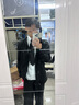 MMOPTOP復(fù)古垂感三本針西褲子男士春夏季薄款寬松直筒休閑褲YK22黑色XL 曬單實(shí)拍圖