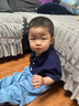 INSBOBO男童夏裝2025夏季新款男寶襯衫兩件套兒童衣服寶寶童裝潮 藏青 90 曬單實(shí)拍圖
