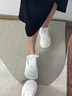 達芙妮網(wǎng)面鞋女厚底小白鞋增高坡跟包頭拖鞋2025新款夏季穆勒鞋透氣輕便 白色 37 (235mm) 標準碼 曬單實(shí)拍圖