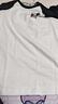 唐獅短袖T恤女夏裝圓領(lǐng)前胸小狗圖案插肩袖dx 黑色 S 曬單實(shí)拍圖