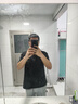 羅蒙T恤男士春夏季純棉長(zhǎng)短袖寬松大碼簡(jiǎn)約冰絲美式半袖體恤圓領(lǐng)男裝 黑色 XL (145-160斤) 曬單實(shí)拍圖