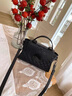 Reessy奢侈品牌包包女包2025新款真皮大容量手提包單肩斜挎包 黑色 曬單實(shí)拍圖