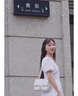 香奈小香兒名牌包包女2025新款潮真皮菱格愛(ài)心女包單肩斜跨鏈條包 愛(ài)心G鎖白色 曬單實(shí)拍圖
