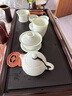 京東京造 茶盤茶臺 觀山烏金石花梨木茶具套裝茶盤辦公室會客家用排水茶盤 曬單實拍圖