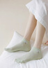 蓓樂(lè )妃夏季薄款女士襪子純棉100%全棉隱形防臭短襪新款可愛(ài)女童兒童船襪 5白英文 均碼 曬單實(shí)拍圖
