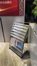得力（deli）金屬報刊架報紙架宣傳冊資料雜志展示架圖書館落地書架酒店銀行大廳前臺辦公會議室置物架 【高109cm】6層報夾條+書籍欄+置物架 曬單實拍圖
