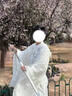 正品【云川】唐制漢服繡花圓領(lǐng)袍春夏新款白色男女款古風(fēng)仙氣飄逸 套裝（里衣 圓領(lǐng)袍 比甲 腰封） M （165-170cm） 曬單實(shí)拍圖