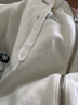 Levi's李維斯女士美式簡約休閑時尚短款白色印花連帽休閑拉鏈外套 白色 S 曬單實拍圖