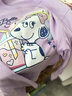 史努比（SNOOPY）童裝兒童T恤男女童長袖上衣中大童衣服純棉圓領(lǐng)打底衫春季 曬單實拍圖