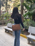 狄梵普意大利輕奢品牌新款女士斜挎包單肩包小方包生日情人節(jié)禮物送女友 深棕色【禮盒裝】 曬單實拍圖