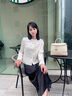 Laurèl【粘纖】 25春新款新中式白瓷提花外套女LWD361W00200 純凈白 XS 155/80A 曬單實拍圖