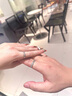 中國黃金南風(fēng)足銀情侶戒指男女款求婚對戒七夕情人節(jié)禮物送女友老婆生日 足銀南風(fēng)對戒【紅色禮盒】 曬單實(shí)拍圖