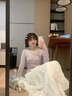 韓璐嬌（hanlujiao）春季連衣裙女裝2025新款穿搭一整套初戀清純奶系減齡氣質(zhì)套裝裙子 上衣+裙子 M 曬單實(shí)拍圖