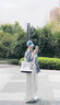 白色牛仔褲女2025新款夏季寬松垂感闊腿褲高腰顯瘦拖地長(zhǎng)褲子春秋 白色 M 曬單實(shí)拍圖