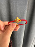 千葉珠寶黃金足金生肖蛇燒青轉(zhuǎn)運珠萌蛇手飾計價情人節(jié)禮物情人節(jié)禮物 金重約0.7g/足金生招財肖蛇/支持多退少補 以實際為準/孔徑約2.6mm/無手繩 曬單實拍圖