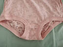 恒源祥女士中老年三角內褲純棉高腰寬松透氣內褲大碼媽媽短褲奶奶底褲 【2粉色花01+2粉色純色】 4條 4XL （適合體重140-155斤） 曬單實(shí)拍圖