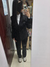 汐蔓嬌職業(yè)裝女裝套裝小西裝外套女春秋季高級(jí)西服經(jīng)理大學(xué)生面試正裝女 黑色西裝+褲子+襯衫 L 碼(適合體重100-110) 曬單實(shí)拍圖