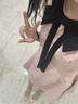 桂岐 法式綢緞尖頭水鉆高跟鞋女細(xì)跟兩穿氣質(zhì)一字帶外穿包頭涼鞋 尖頭米色7cm 36 曬單實(shí)拍圖