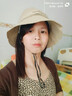 易茶防曬帽女顯臉小春秋戶外漁夫帽子春秋時(shí)尚韓版潮百搭出游遮陽(yáng)帽 卡其色 均碼 54-58cm 曬單實(shí)拍圖