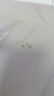 中國黃金（CHINA GOLD）18K金耳釘女款優(yōu)雅百搭蝴蝶結(jié)直針款耳飾520生日禮物送女友愛人 18K金蝴蝶結(jié)耳釘 曬單實(shí)拍圖
