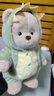 莉娜熊（TeddyTales）小熊玩偶毛絨玩具泰迪手作熊公仔娃娃生日禮物女生 恐龍中奶茶 搭配短毛崽崽 禮盒裝 曬單實(shí)拍圖