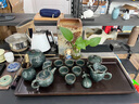 唐帕（TANGPA）秘青瓷景德鎮(zhèn)茶具套裝家用客廳送禮陶瓷功夫茶具茶杯整套茶壺泡茶 秘青瓷【灰藍(lán)款-15頭】 曬單實(shí)拍圖