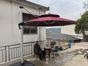 藤朝家具（Teng chao jia ju）戶外遮陽傘圓形大傘雙頂雨傘庭院別墅戶外傘室外羅馬傘擺攤戶外 溫哥華10桿3米+500斤水箱 曬單實(shí)拍圖
