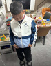 Jordan耐克AJ童裝兒童梭織夾克 Nike男女童秋季新款防風(fēng)上衣外套 亞麻色 曬單實(shí)拍圖