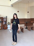 卡賓【冰氧吧】涼感彈力牛仔褲男薄款透氣休閑小腳長褲修身 煤黑色01 曬單實(shí)拍圖